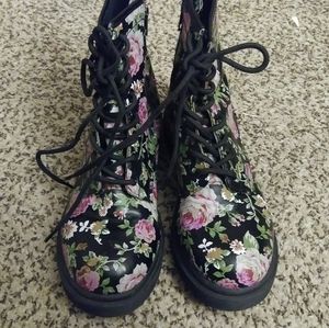 Floral Mossimo Combat Boots